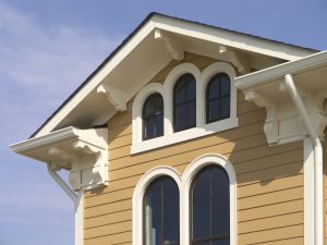 Exterior of a beautiful yellow home 